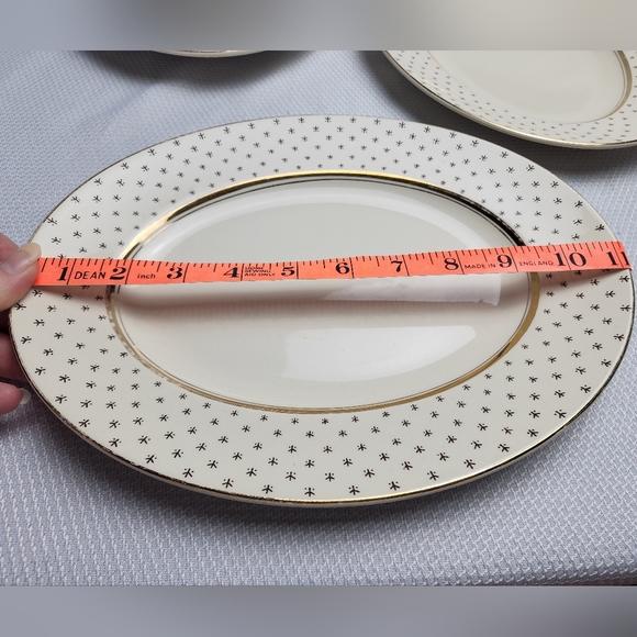 John Maddock & Sons set of 3 Platters Gold/Cream Ivory Ware England - Picture 8 of 13